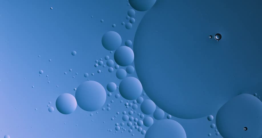 A graphic design mimics bubbles in water