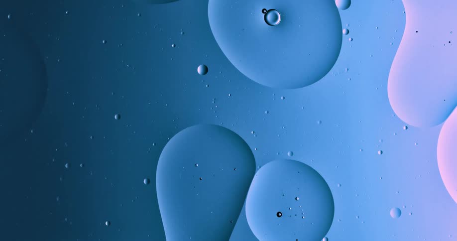 Close up of abstract oily water flowing