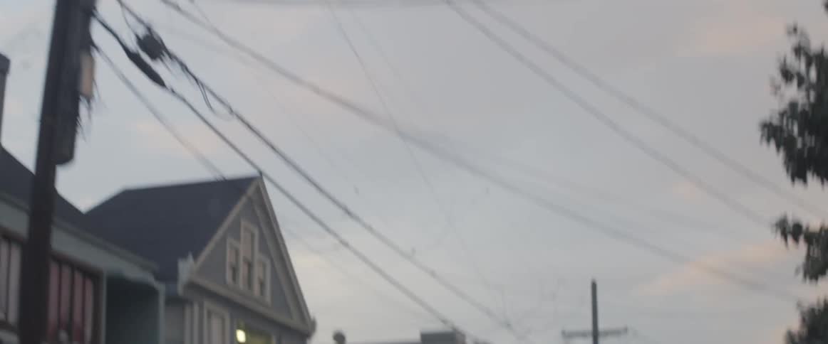 Power lines run to all the homes