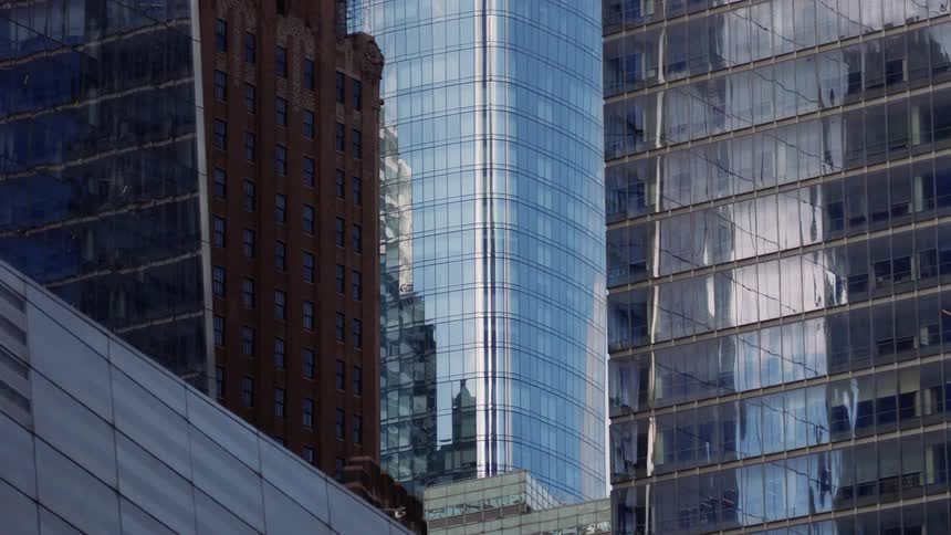 The view is of the downtown area and you can see buildings