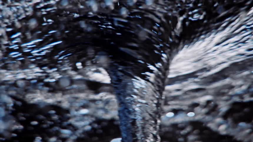 The water is spinning