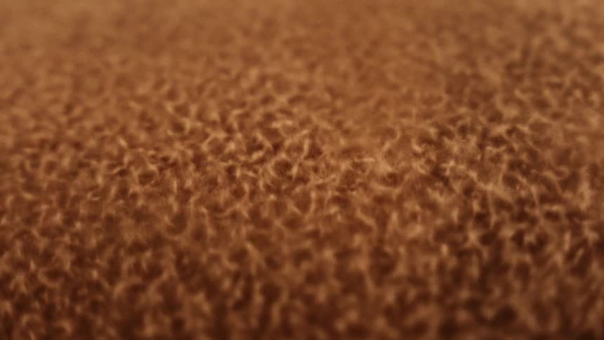 The sand vibrates and moves