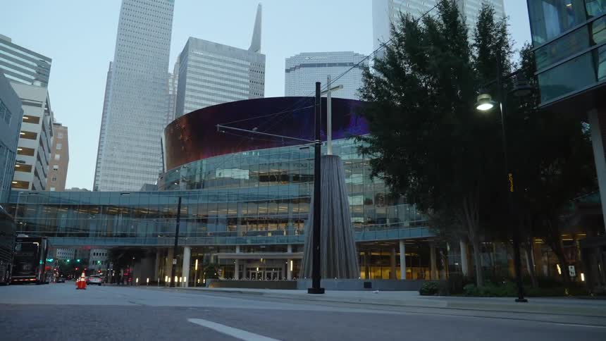 The view is of the downtown area and you can see other buildings