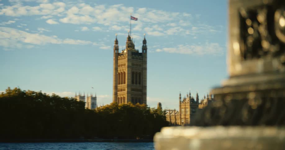 Houses of Parliament and Palace of Westminster from across the River Thames