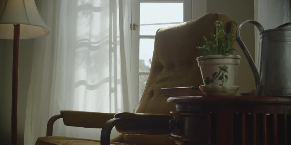 A chair in a room in a home