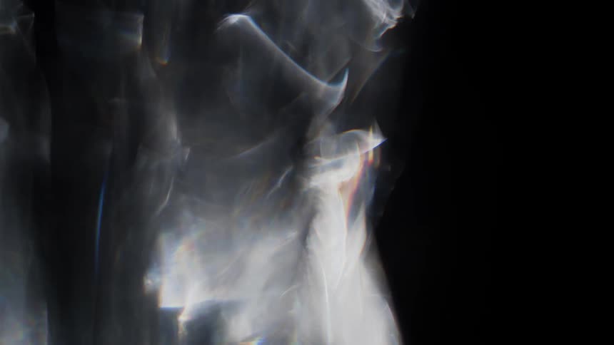 The light spins and moves over the black