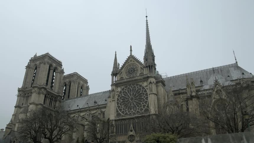 Grace cathedral on an overcast day