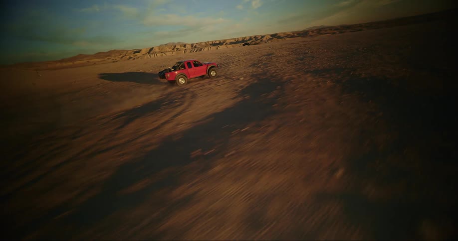 FPV - Orbiting a Baja Truck As It Drives In The Desert