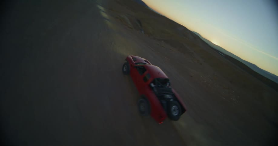 FPV - Chasing Behind A Baja Truck Speeding Through The Desert