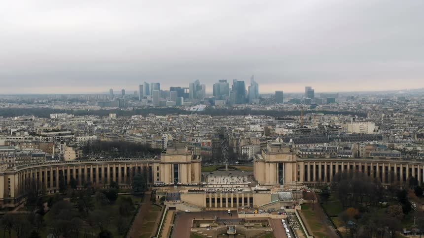 A city on a cloudy day