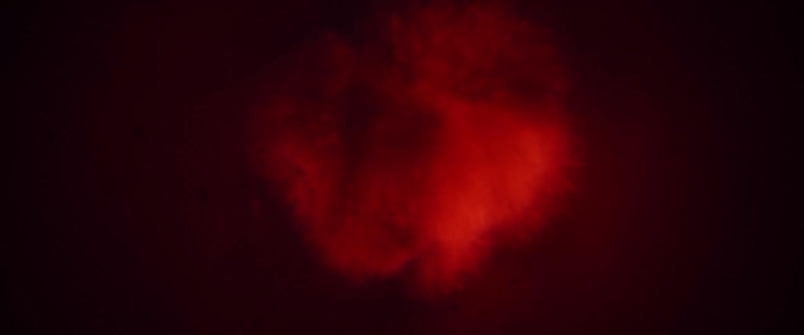The fire spreads through the tube fast