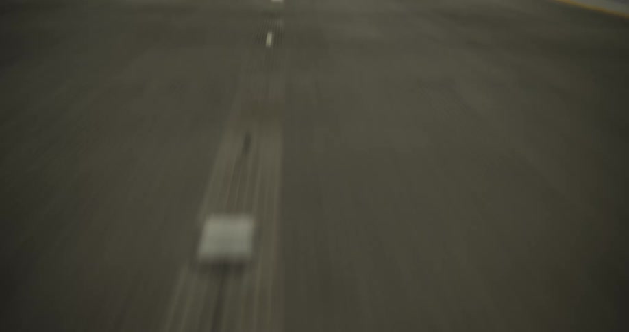 The pavement on a street in a tunnel
