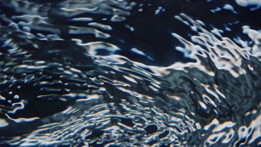 Water rippling across the screen