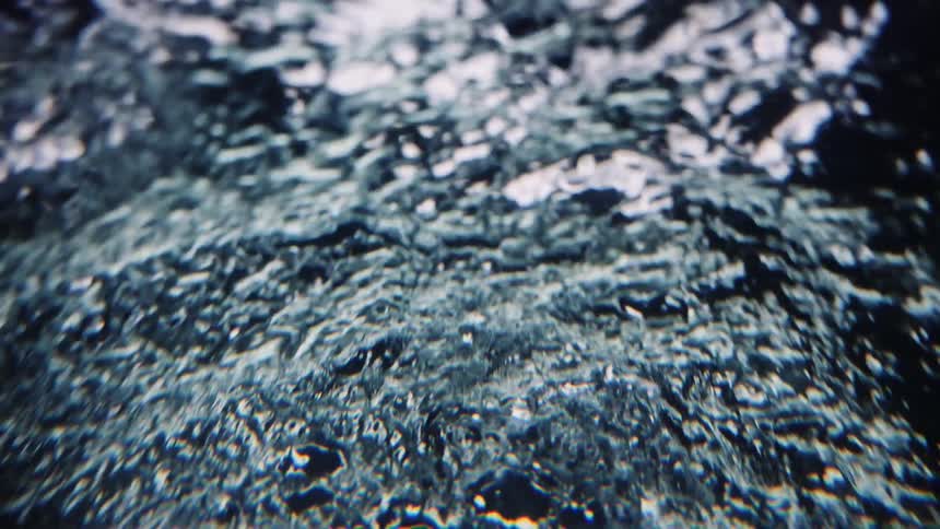 A view of water flowing in a circle