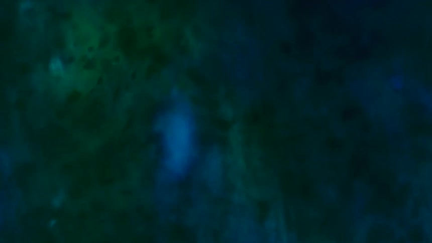Flowing green and blue liquid