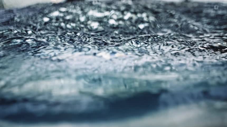 Flowing and rippling water