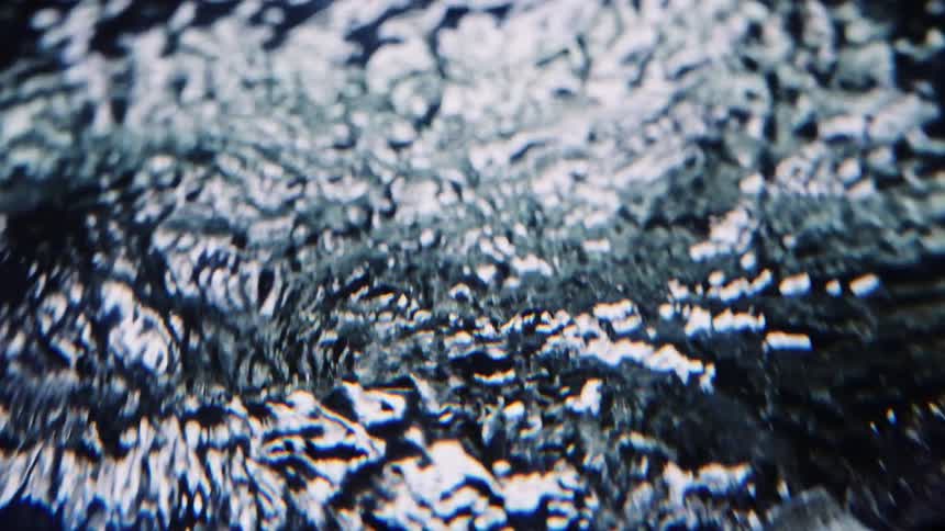 Close up of body of choppy water