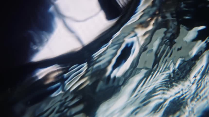 Close up of body of choppy water