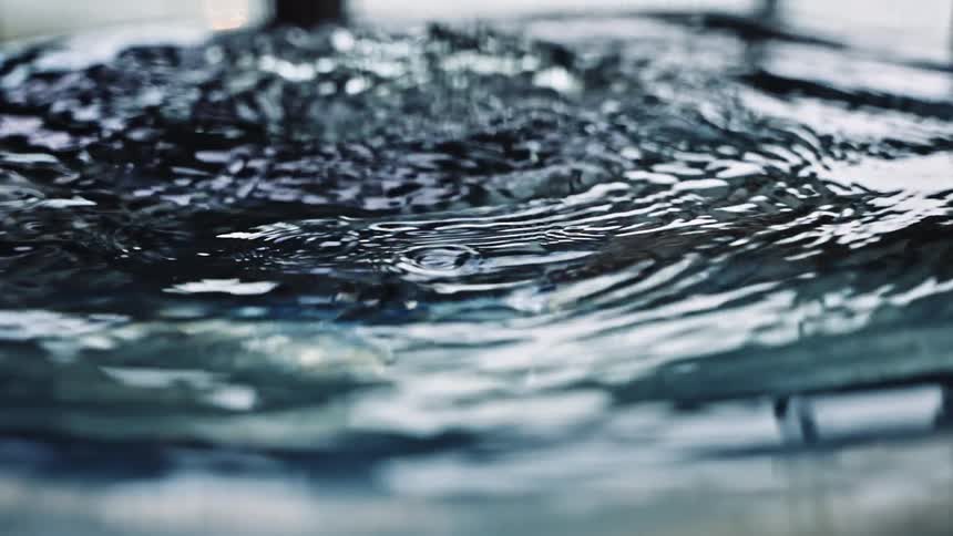 The water is spinning