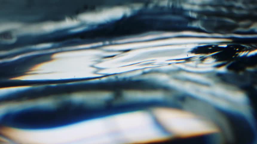 Close up of water ripples