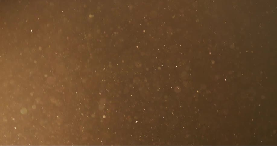 Dust particles floating through the air