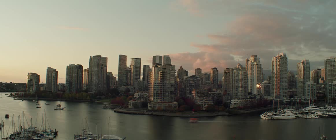 Timelapse of Vancouver city skyline and False Creek