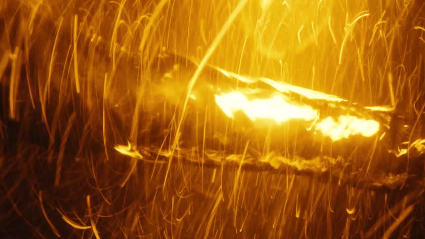 Streaks of light and energy vibrate and swirl