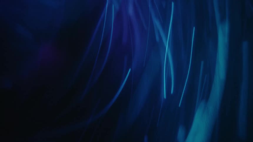 Sparks of light and blue energy