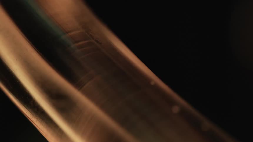 The water slowly drips in the dark
