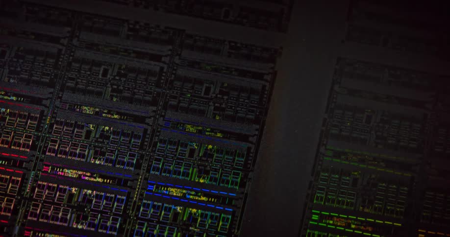 Close up of microchip