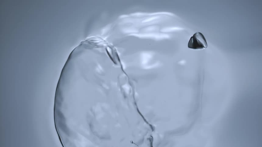 super macro of a bubble in water