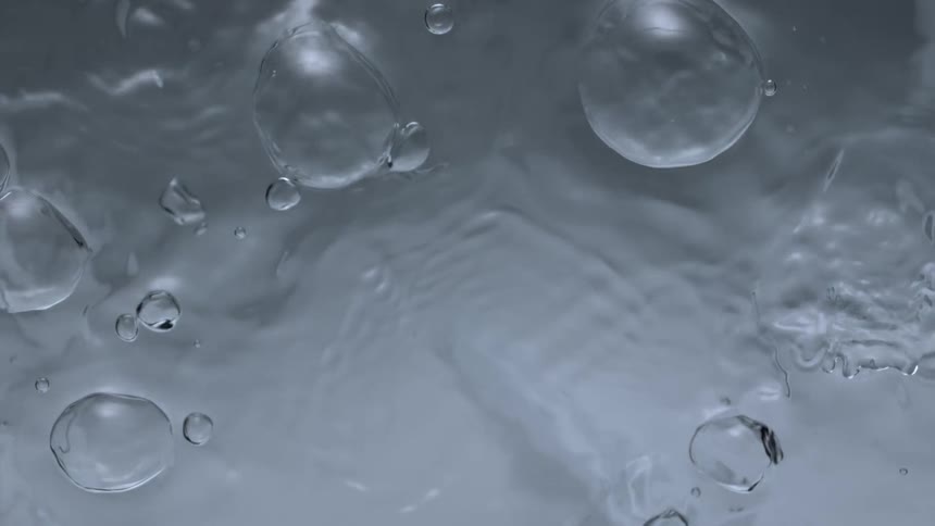 Bubbles popping underwater
