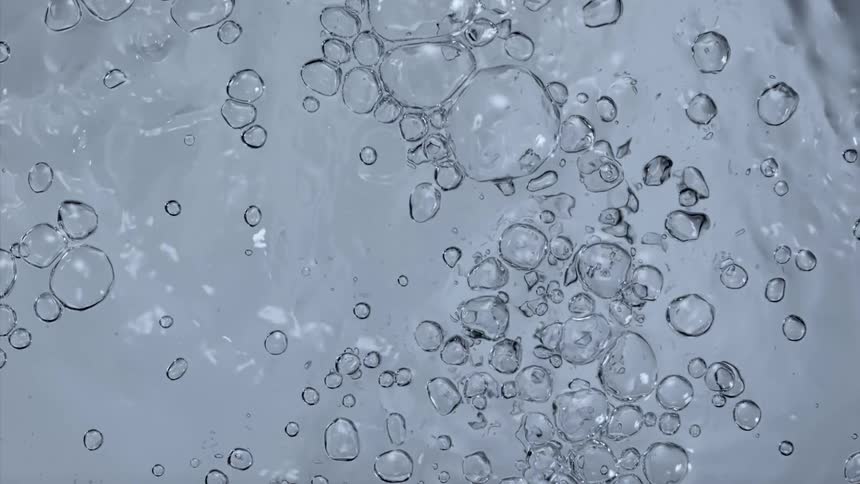Bubbles are forming as water is boiling