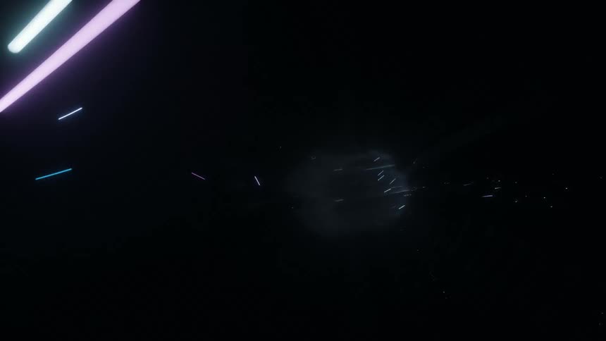 Particles are streaming through a fiberoptic cable and bouncing off the walls