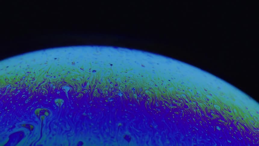 Vat of a liquid that is two colors