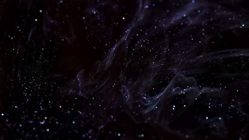 Black white and purple colors move and shimmer like clouds