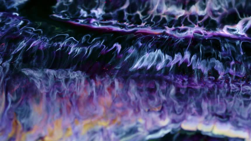 Glitter swirls in a liquid