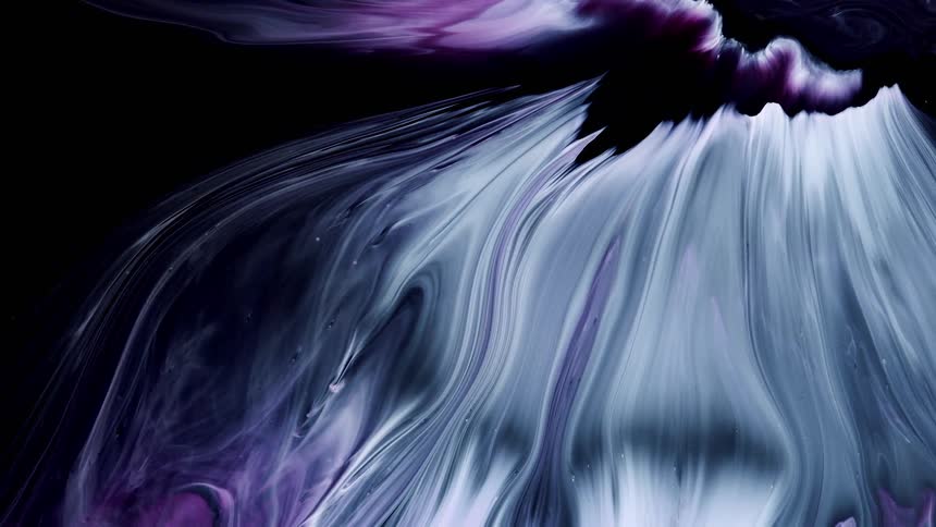 Black white blue and purple colors moving like liquid