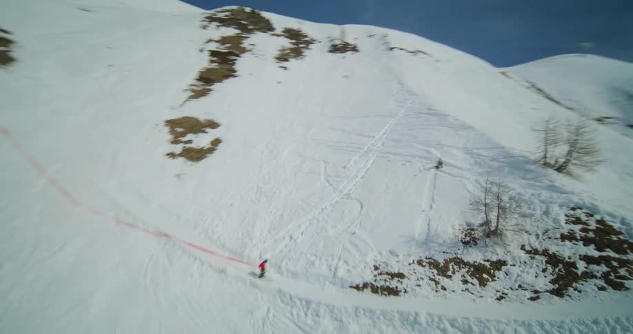 People skiing down a mountain