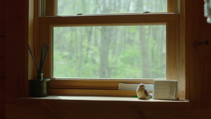 Internal shot of a window sill