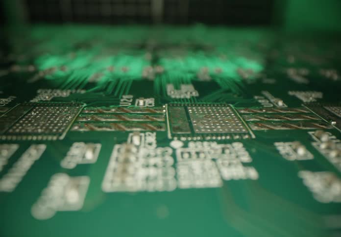 Close up of motherboard