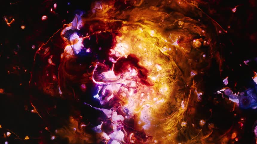 The colors spread and move