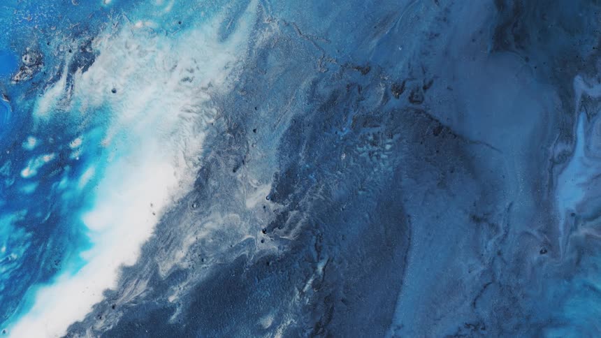 The ice is slowly melting