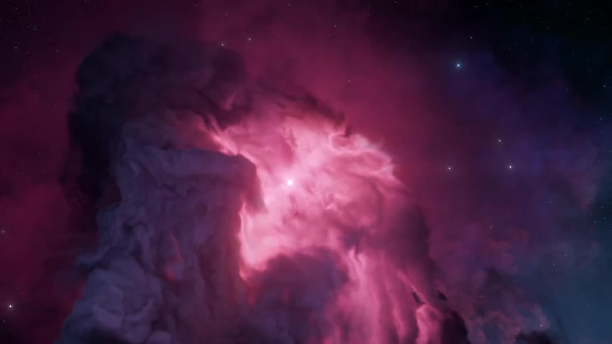 A close up of a nebula