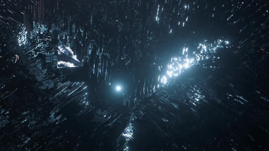 Giant data cube in space is seen in close up