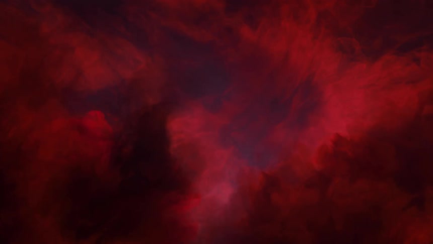 The red clouds move around