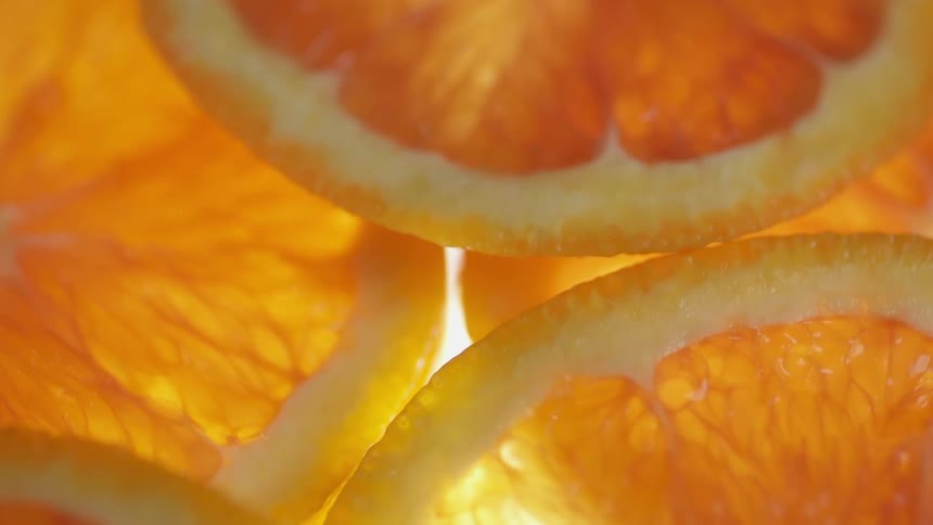 Close up of fruit slices