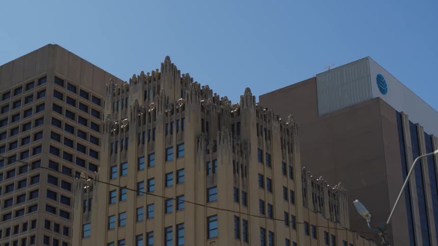 A focusing shot of a rooftop