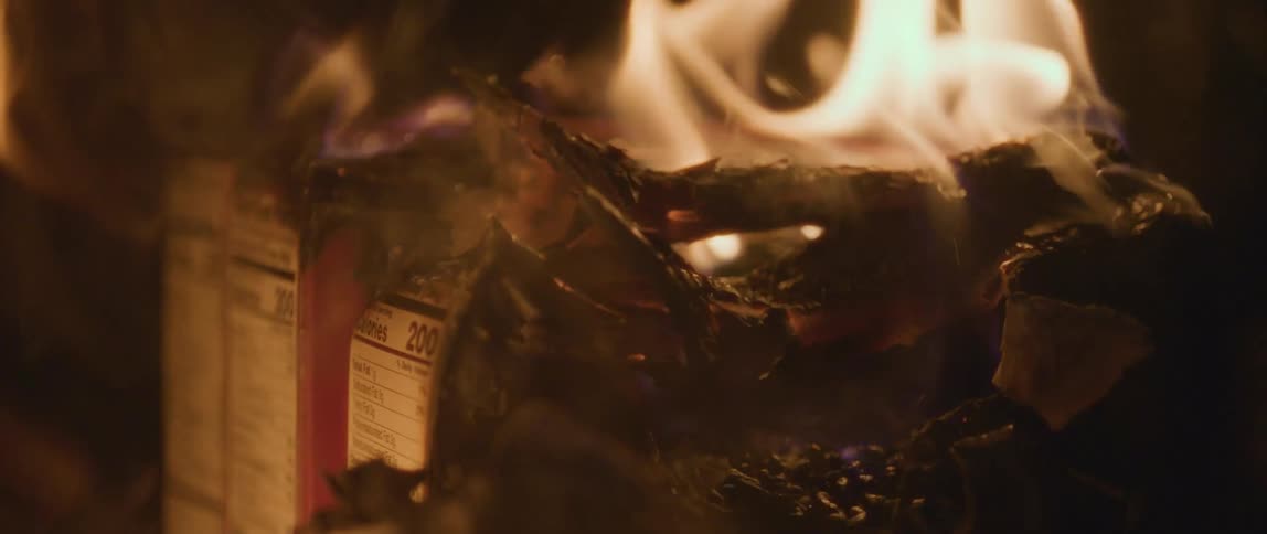 Flames engulf boxes