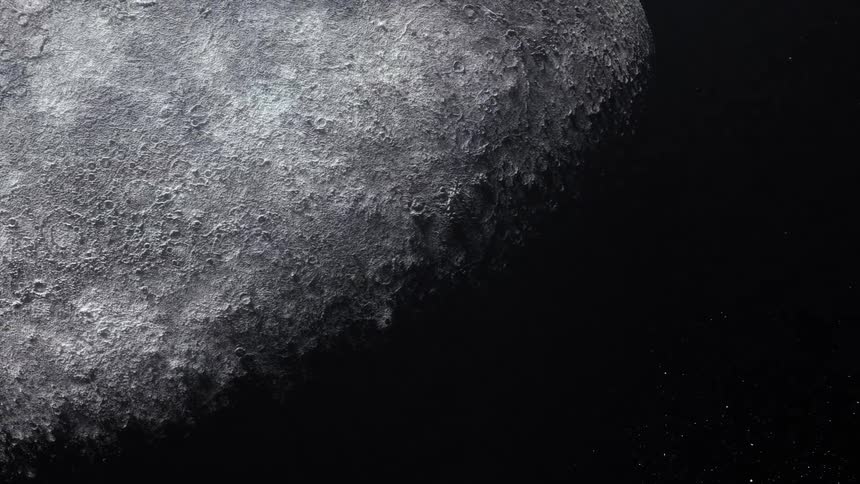 The surface of planet Mercury comes into view